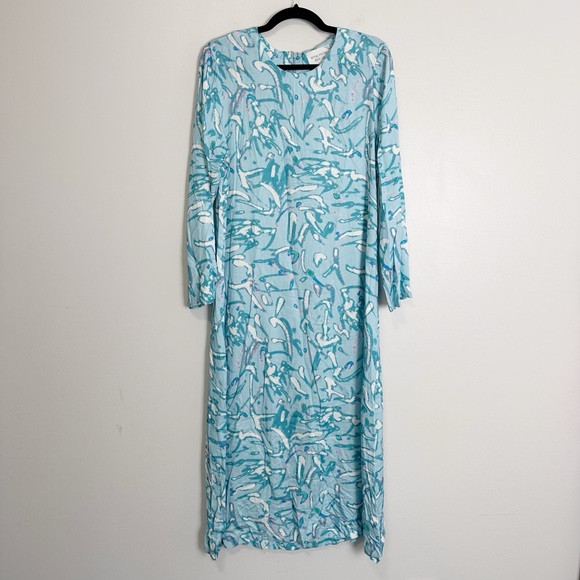 TUCKERNUCK Blue Abstract Hattie Midi Dress - Picture 6 of 9